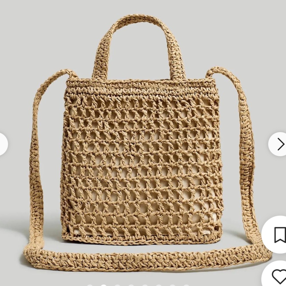 Madewell Straw Small Transport Crossbody